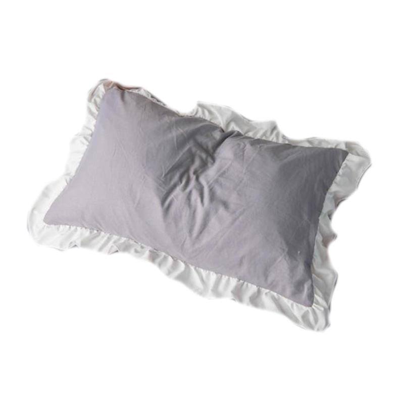 Delicate Ruffle Pillowcase Polyester Bed Cover With Decorative Edge for Bedroom Living Room Styling