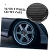 JUMPLAWN Kohlefasermuster Radnabenkappe Aluminium Stoßfest Schmutzabweisend Auto Radnabenabdeckung Einfache Installation und Radpflege