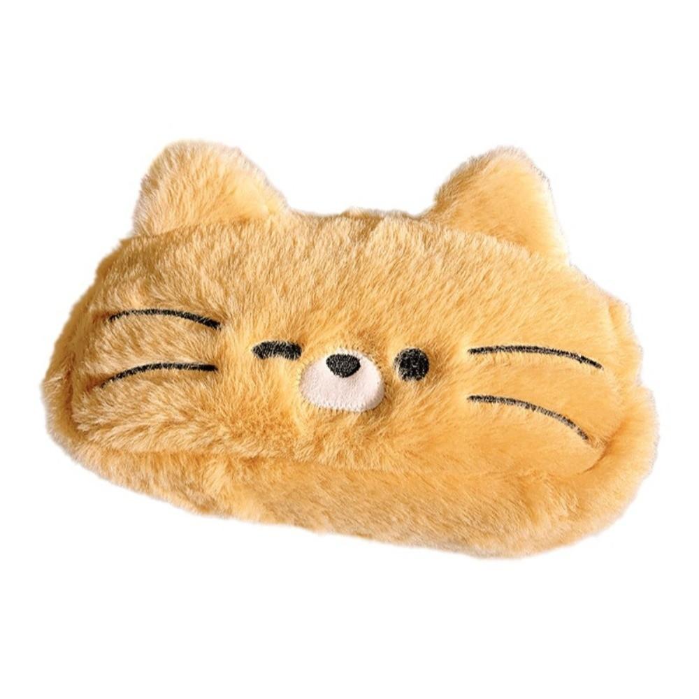 Funny Cat Plush Cat Pencil Case Kawaii Stationery Storage Bag Trendy Cat Pencil Pouch  Student Use