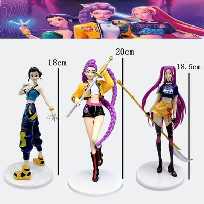 Kpop Demon Hunters Girl Action Figure 20CM Toy Rumi Figurine Doll For Fans Gift PVC Model Rumi Peripherals Desk Decoration Toys