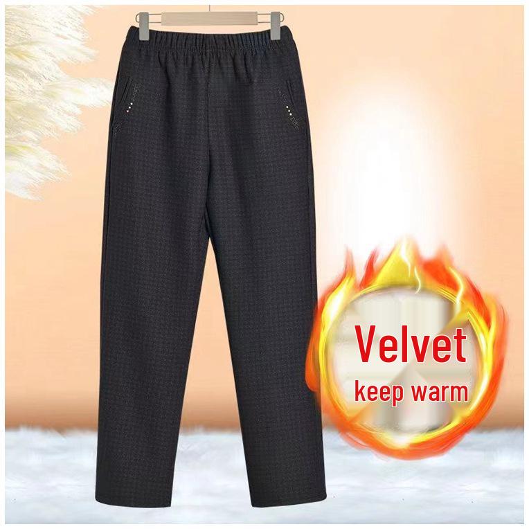 

Зимние вельветовые утягивающие брюки больших размеров для мам среднего и пожилого возраста 8XL for 185-220 jin