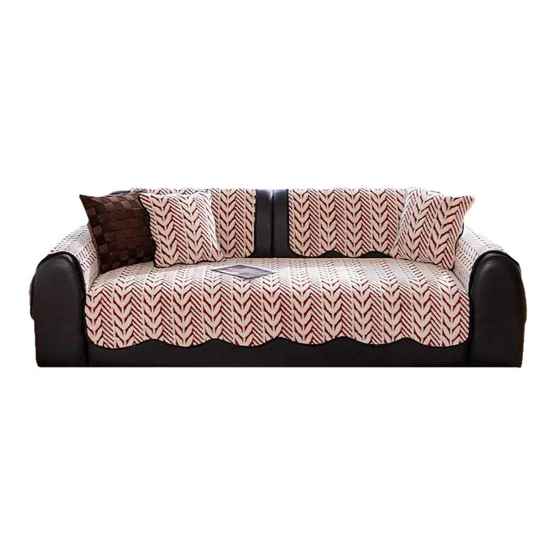 Thicken Alien Plush Sofa Covers For Living Room Winter Warm Sofa Mat Soft Universal Anti-slip Couch Protector Towel Home Decor
