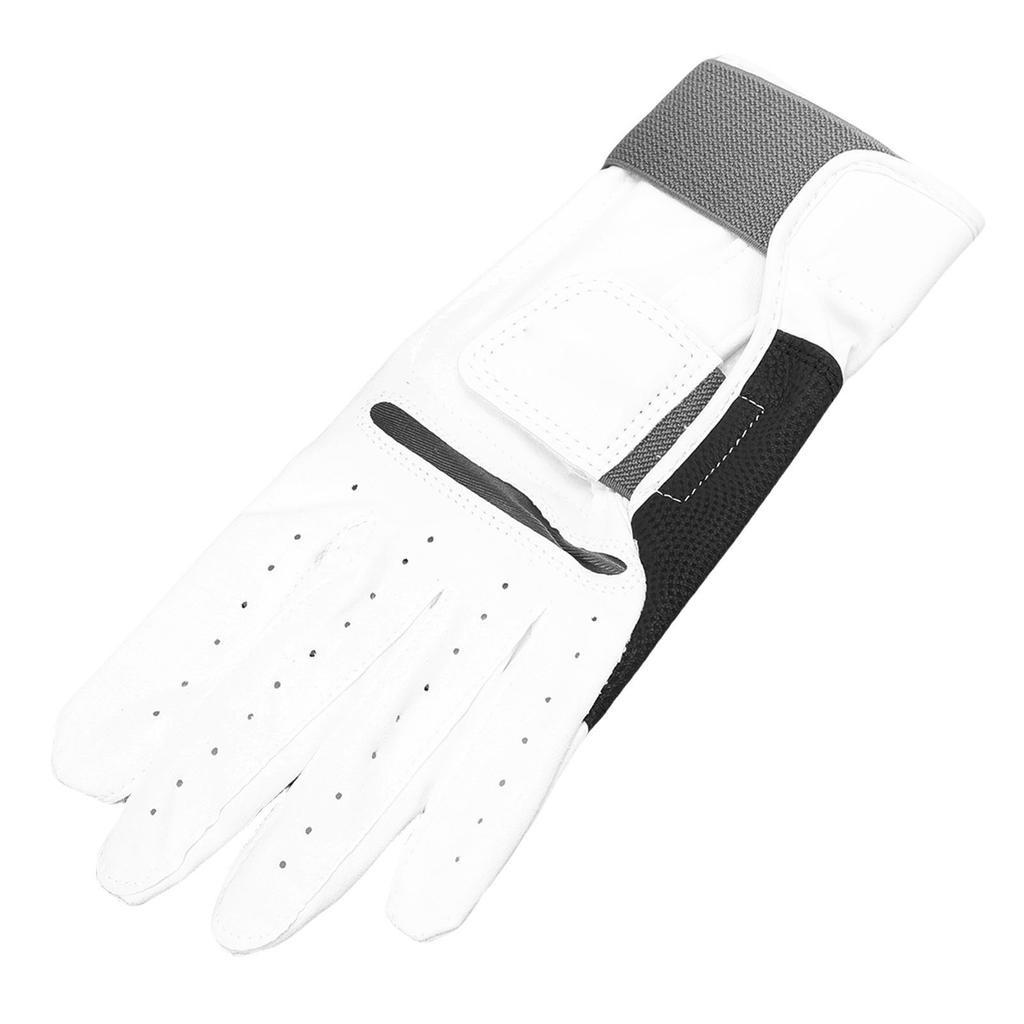 Golfing Glove Non Slip Touch Screen Finger Tip Breathable Sheepskin Golfer Glove for Men with Removable Plate M