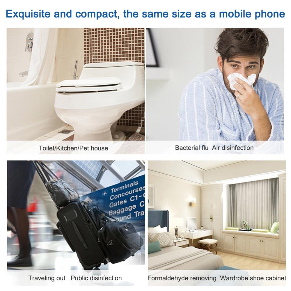 Mini domácí čistička vzduchu Ozonový sterilizátor Lze použít pro kancelář Šatník Botník