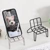 Chair Shape Mobile Phone Holder Mental Hone Holder Stand Desktop Phone Chair Stand  Home