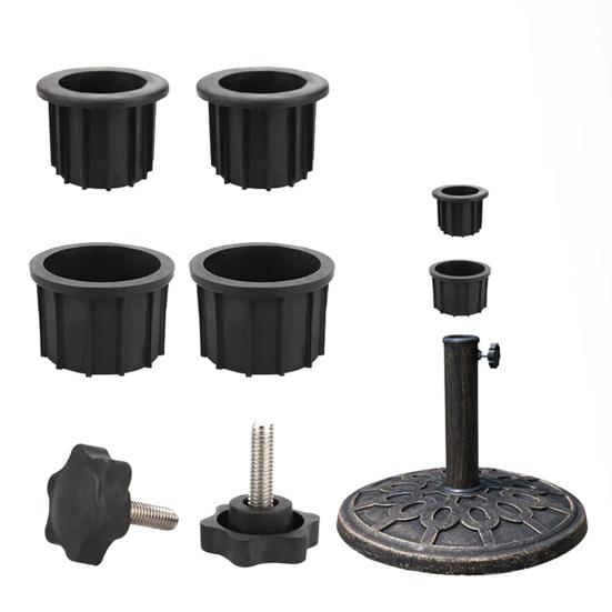 6/8/12Pcs Umbrella Stand Parts Replacement Weather-Resistant Parasol Stand Accessories Heavy Duty Umbrella Base Bracket with M8 Screws