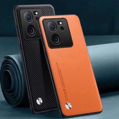 Schlichte PU-Lederhülle für Xiaomi Mi 13T Pro, 13 T Rückseite, mattes Silikon, stoßfest, weiche Kante, vollständiger Schutz, Handyhülle für Xiaomi Mi 11T 12T Pro