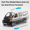 1:24 Alloy Diecast WuLing RongGuang Van Toy Miniature Car Models Rubber Tires Doors Opened Pull Back Vehicle Boys Birthday Gifts