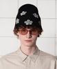 UNALLOYED Button Flower Beanie / Black