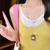 Colorful Labubu Bead Necklace for Women 2025 New Popular Fashion Accessory Niche Design Collarbone Chain