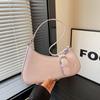 Women's Fashiable Single Shoulder Bag Adjustable Crossbody Bag Crescent Bag with Buckle Design Lightweight and Durable