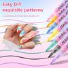 12/24 Pcs Nail Art Pens 12 Colors DIY Nail Art Markers Professional Nail Polish Pen Set Abstract Line Manicure Tools for Women