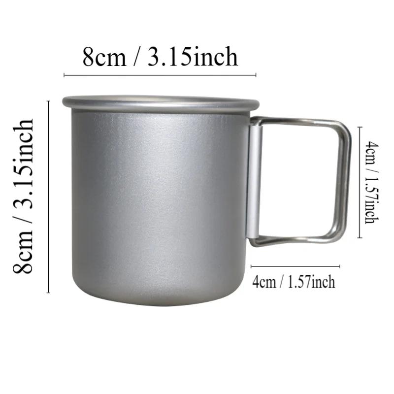 Camping Mug Aluminum Alloy Cup Tourist Tableware Picnic Utensils Outdoor Kitchen Equipment Travel Cooking Set Camping Equipment