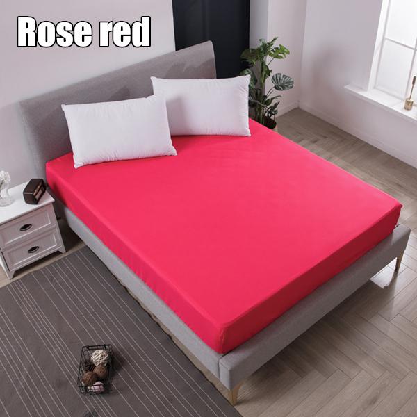 2026 HOT Waterproof Bed Cover Smooth Microfiber Mattress Protector Colorful Fitted Sheet Anti-mite Mattress Pad Deep Pocket Bedding Multi-size