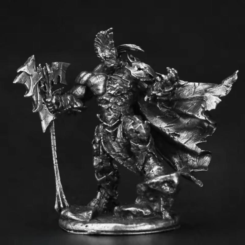 Metal Orc Tribe Soldier Archer Action Figures Desktop Game Chess Pieces Collectible Miniature Model Car Interior Ornament