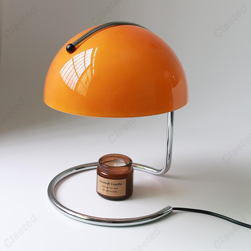 Bauhaus Glass Fireless Aromatherapy Table Lamp, Metal Foyer Lamp, Bedroom Bedside Atmosphere Decoration Lamp