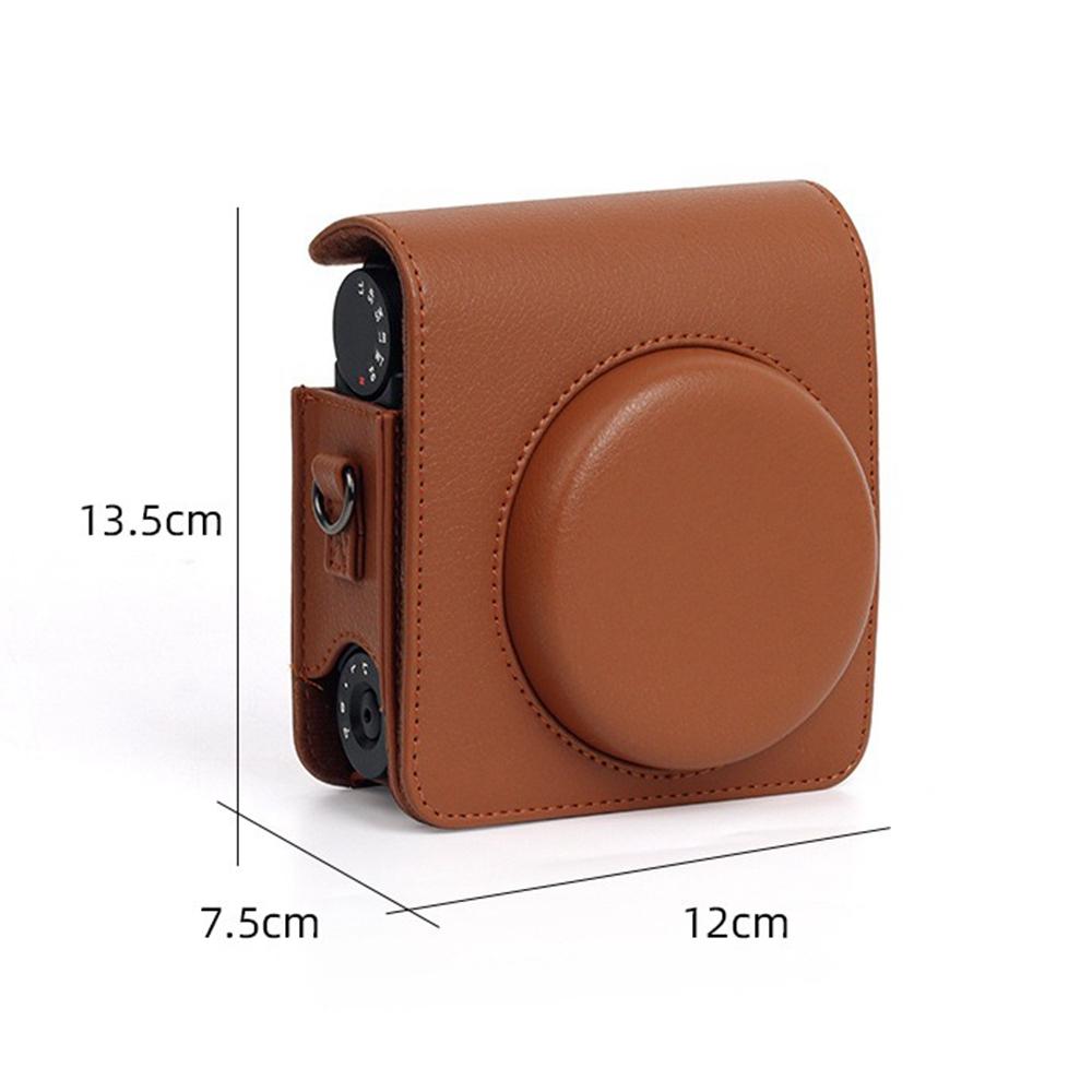 [Film Lab] Instax Mini 99 PU Leather Camera Case Soft Protective Case with Strap CAA49