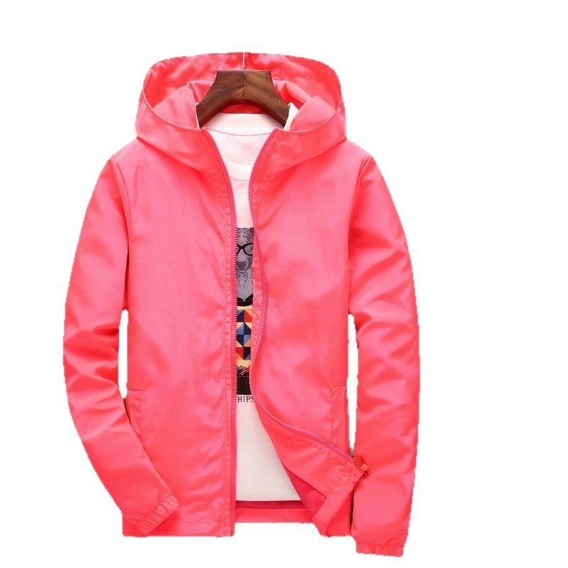 2023 Herren Koreanischer Stil Kapuzen-Windbreaker: Leichte Jacke für Frühling/Herbst mit Logo