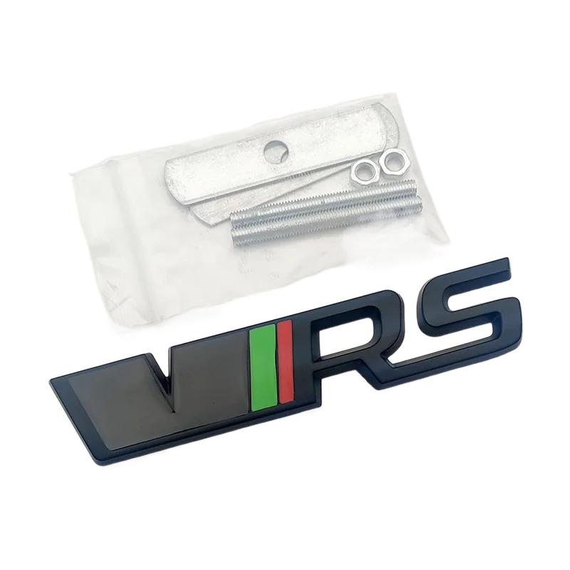 3D Metal Silver Black VRS Logo Emblem Car Mudguard Badge Trunk Decal for Skoda Fabia Kodiaq MK2 MK3 A7 A5 Sticker