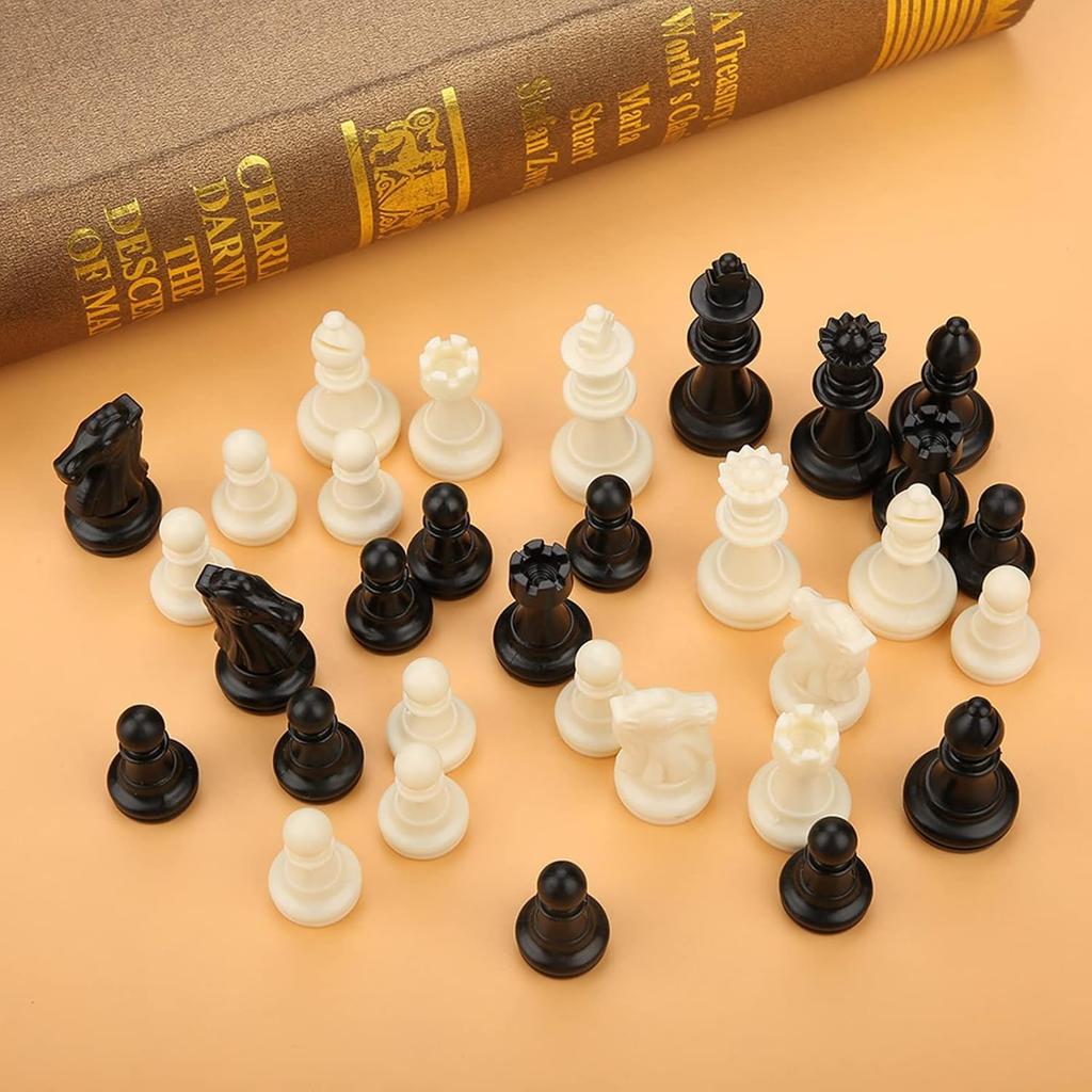 Standard Chess Pieces, International 32 Standard Chess Game Pieces Set Chess Pieces Replacement Tournament Chessmen Replacement Pieces Gift