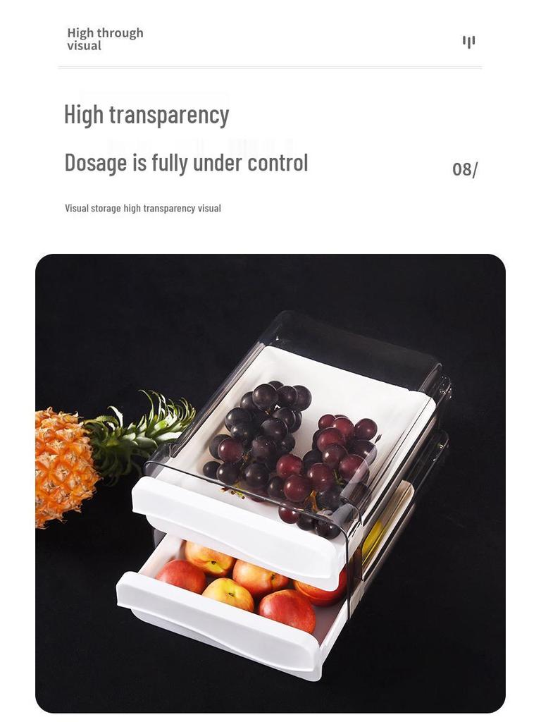 Szuflada na jajka do lodówki - Pojemnik Fresh-Keeping klasy spożywczej, Organizer na tackę na jajka, Niezbędny w kuchni.