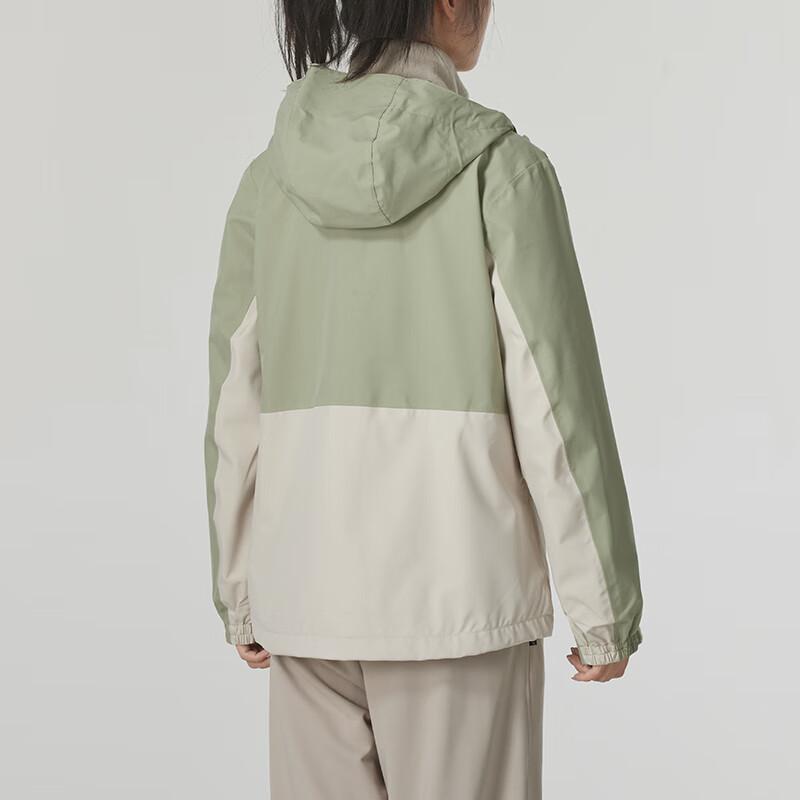 Columbia Hiking Three-In-One Hooded Long Sleeve Jacket Women jackets Green XR4388-348