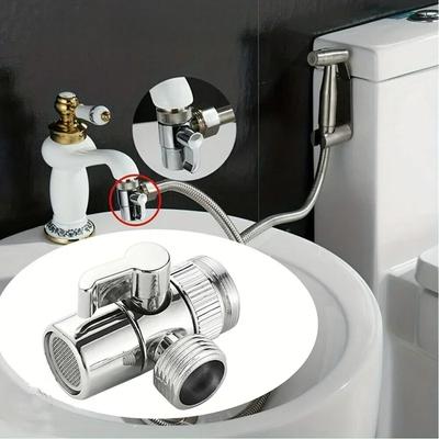 Switch Faucet Adapter Kitchen Sink Splitter Diverter Valve Water Tap Connector for Toilet Bidet Shower 1PC