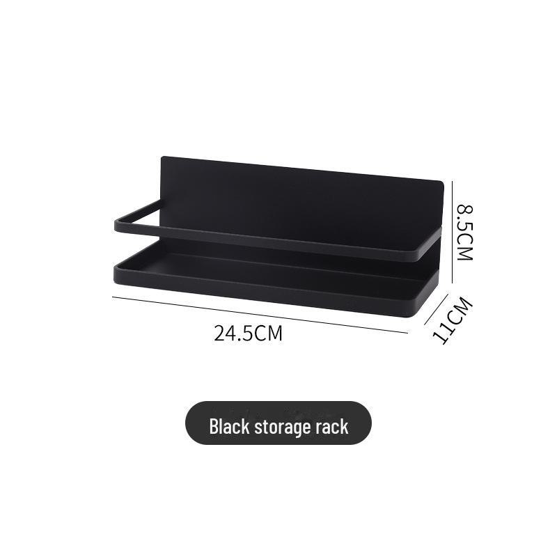 Magnetic Refrigerator Rack & Holder for Paper Towels, Seasoning Bottles, Cling Film, and Rags.