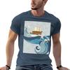 The Turtle Ship Back Cover TShirt UV Sun Protection Tee Shirt