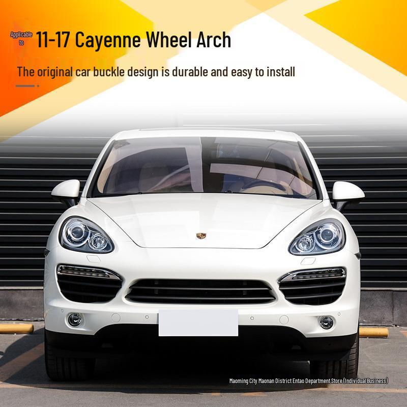 Compatible with 11-17 Porsche Cayenne: Front/Rear Left/Right Wheel Arch Fender Guard