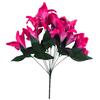 Exquisite 45cm Artificial Lillies 10 Head Flower Bunch Elegant Home Decor