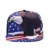 New Baseball Cap Bald Eagle American Flag Printed Flat Edge Hip Hop Cap Men's and Women's Street Cap