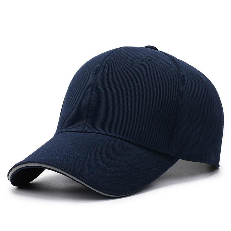 Men's Korean Fashion Solid Color Baseball Cap - Hard Top, Sun Hat, Outdoor Fishing, Duckbill Design