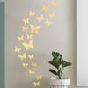 Butterfly Crystal Mirror 3D Wall Sticker for Bedroom or Living Room Decoration