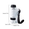 Mini Microscope 60x-120x Magnification Pocket Microscope Educational LED Lighted Microscope for Learning and Exploring