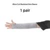 HPPE Level 5 Cut Resistant Arm Sleeves 1 Pair Anti Puncture Safety Sleeve for Glass Handling Construction Repair Work