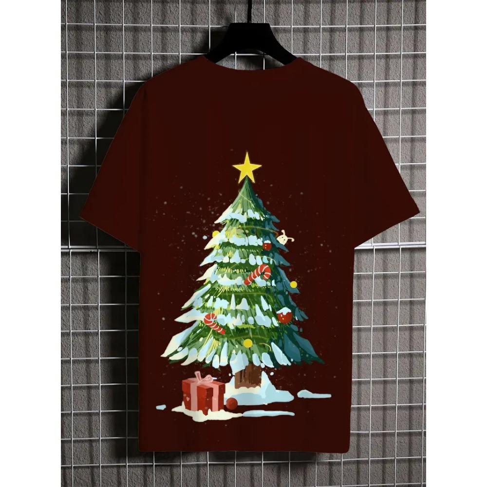 Men's Loose-Fit Crew Neck T-Shirt Suitable for Summer