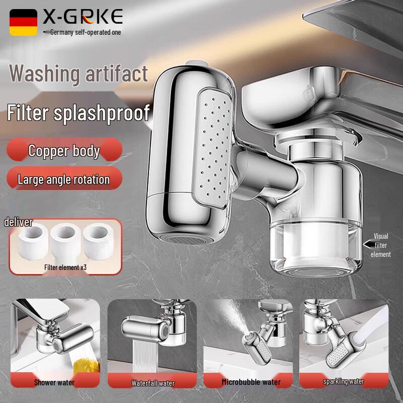 X-GRKE Universal Kitchen Faucet Extenders & Splash Guards