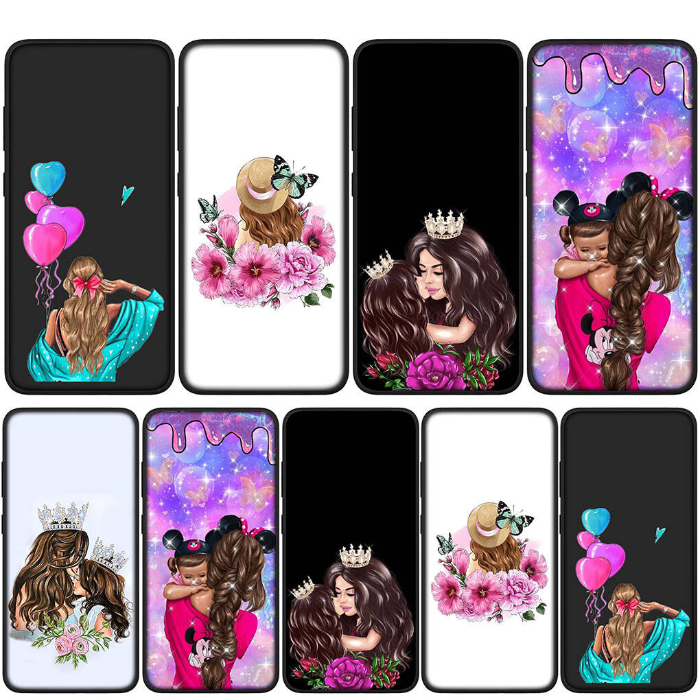 Cover for iPhone 17 16 15 Xiaomi Poco Redmi Note 14 13 12 11 Pro Max Samsung Galaxy S25 S24 OPPO Huawei Woman Baby Girl Mom Family Boy Cute Phone Case