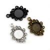 20pcs 12mm Inner Size 5 Colors Fashion Style Cabochon Base Cameo Setting Charms Pendant