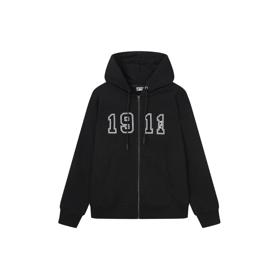 FILA Jackets Unisex Jet Black Hooded Moderate Other F11U339501F-BK L