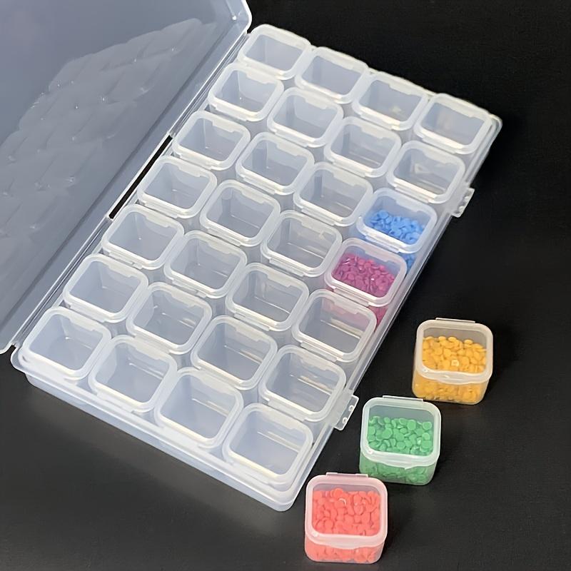 Kolekce úložných boxů s 28 nebo 56 přihrádkami, ideální pro DIY diamantovou malbu, organizaci korálků, řemesla a šperky,