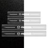 4 Stück Auto Einstiegsleisten Schutz Transparent Dekorative Plakette 3D Aufkleber Für Mazda 3 6 CX5 2 CX3 CX9 MX5 RX8 Axela Demio MS CX5 2 Axela Demio Atenza MS GJ