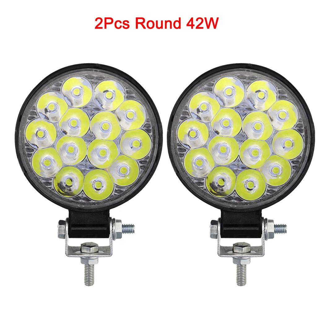 12V 24V LED Work Light Spotlights Driving Auxiliary lamp for Jeep Truck Tractor Offroad 4x4 ATV Boat Auto Barra Led Headlight