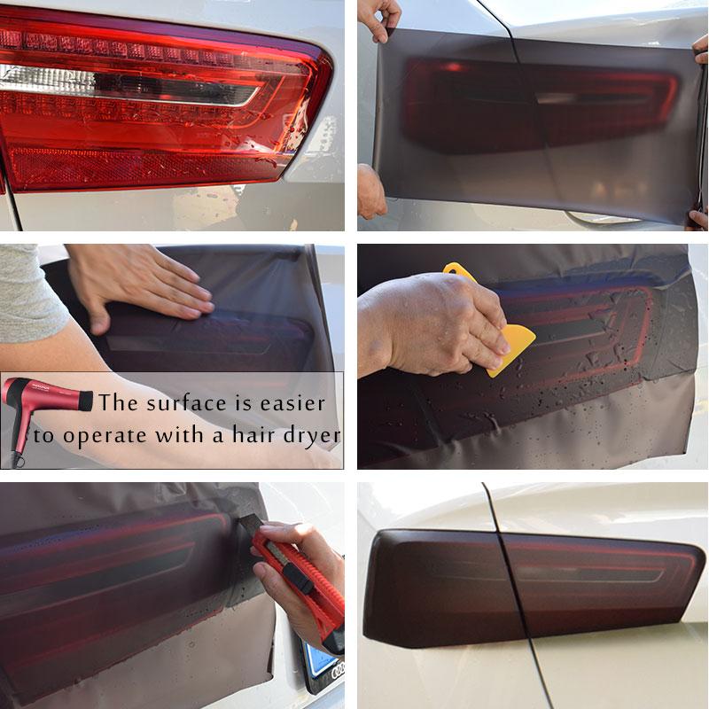 30cmx1m Auto Car Styling Light Headlight Taillight Tint Vinyl Film Sticker Easy Stick Motorcycle ecoration Waterproof Protection