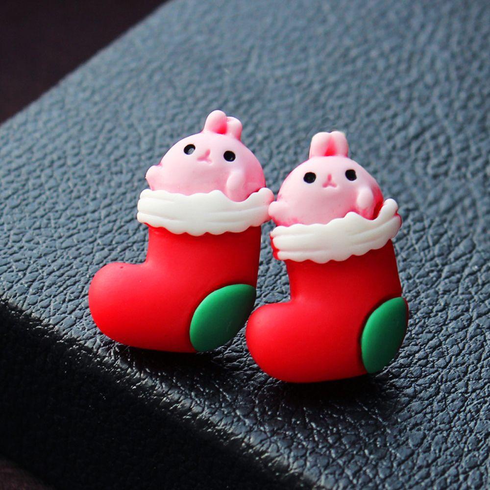 Deer Snowman Bear For Girls Christmas Ear Jewelry Korean Earrings Women Stud Earrings Santa Claus