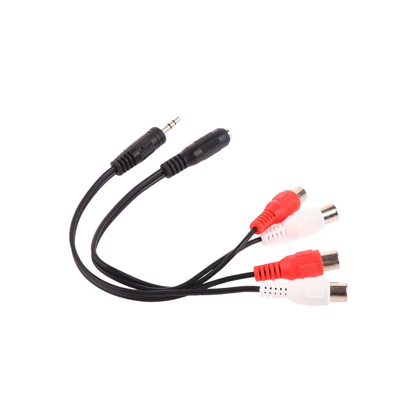 Universal Rca Cable 3.5Mm Jack Stereo Audio Cable To 2Rca Socket Female To Male To Headphone 3.5Mm Adapter For Dvd Amplifier