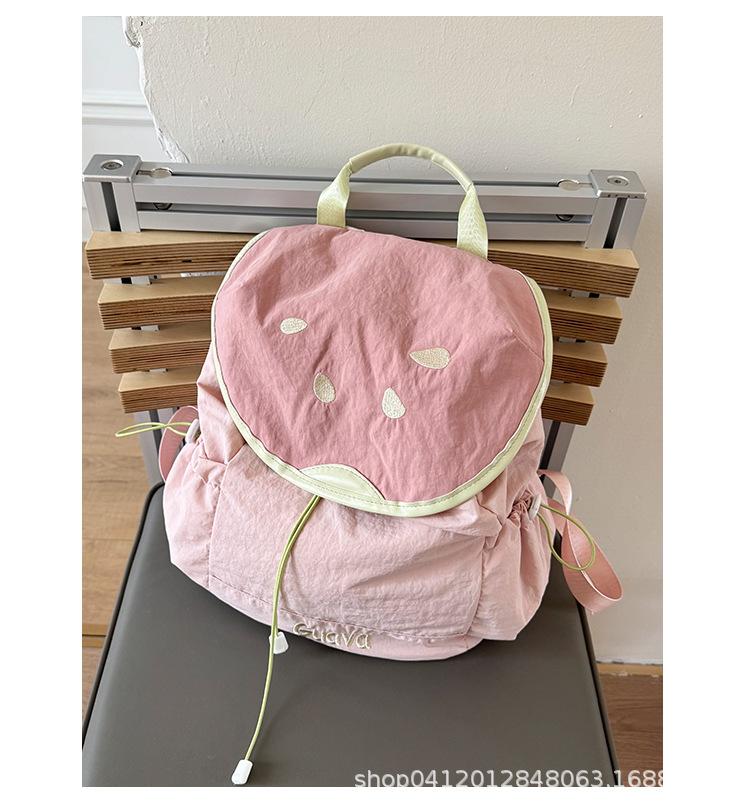 College style backpack women's 2025 new spring and summer fashion travel small backpack versatile commuter backpack