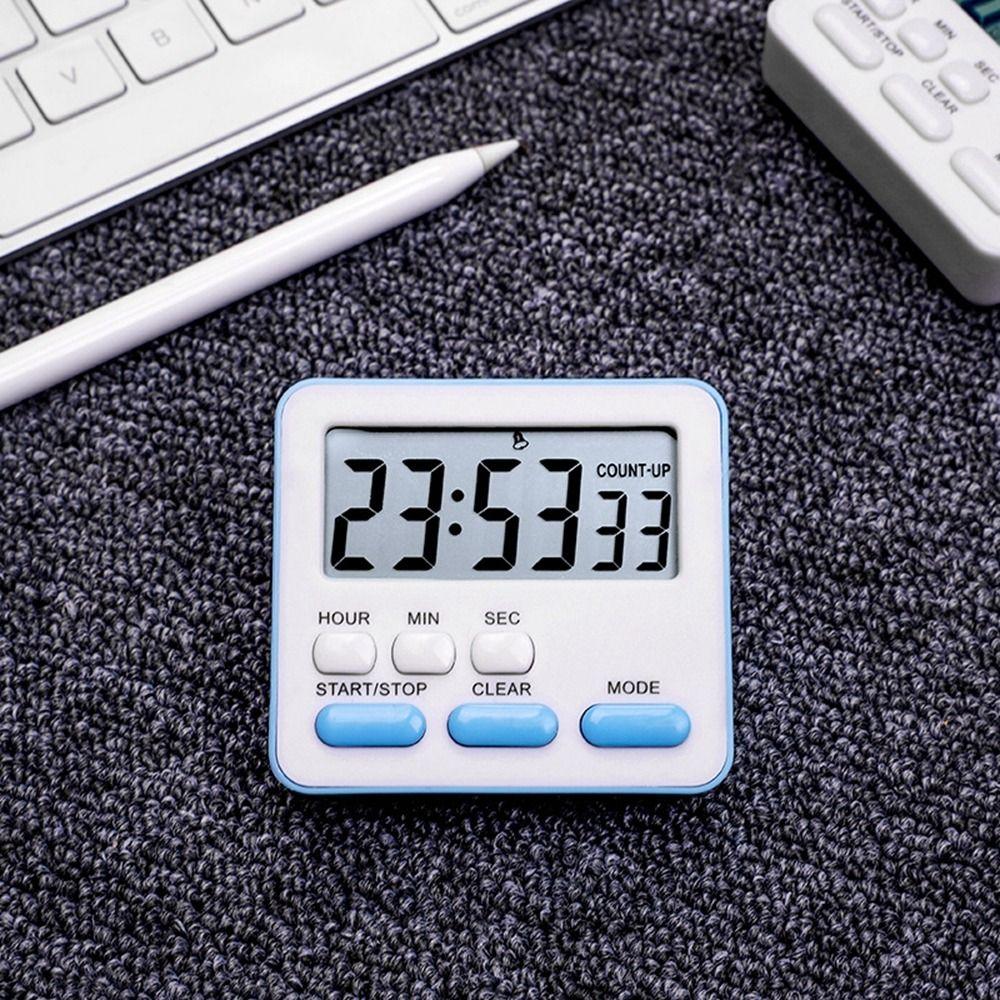 Multifunctional LCD Digital Display Cooking Countdown Kitchen Accessory Kitchen Timer Stopwatch With Flashing Light Alarm Clock3