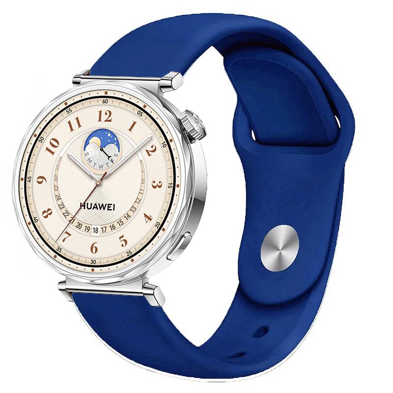 18mm 22mm Silicone Strap For Huawei Watch GT5-4 41mm GT5 Pro 42mm Sports Bracelet Wristband For Huawei Watch GT5/5 Pro 46mm Band Huawei GT4 41mm королевский синий
